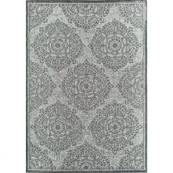 Villa Veranda Sandy Blossom Gray 5 ft. x 7 ft. Transitional Abstract Area Rug by CosmoLiving by Cosmopolitan -HOMELEGEND Sales gray cosmoliving by cosmopolitan area rugs ra28412 31 1000
