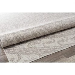 Villa Veranda Icy Swirl Gray 5 ft. x 7 ft. Transitional Abstract Area Rug by CosmoLiving by Cosmopolitan -HOMELEGEND Sales gray cosmoliving by cosmopolitan area rugs ra28436 66 1000