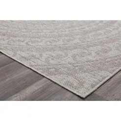 Villa Veranda Icy Swirl Gray 5 ft. x 7 ft. Transitional Abstract Area Rug by CosmoLiving by Cosmopolitan -HOMELEGEND Sales gray cosmoliving by cosmopolitan area rugs ra28436 e1 1000