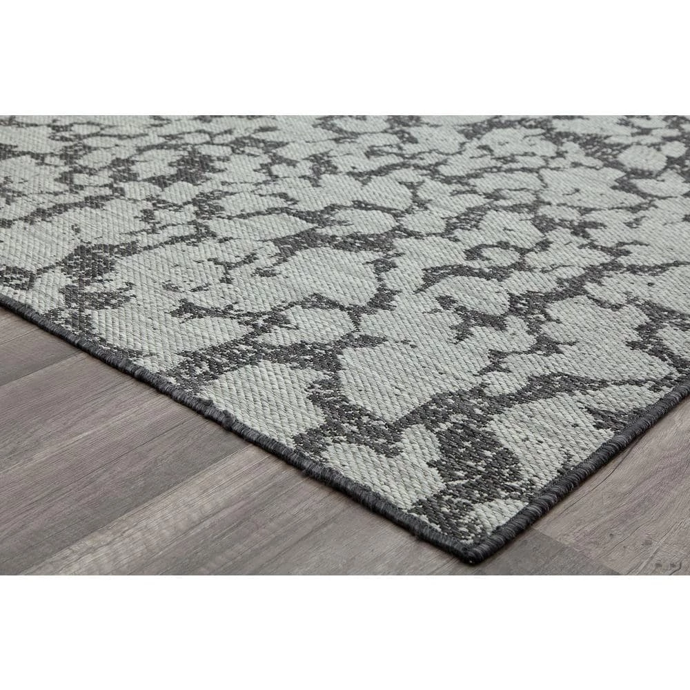 Villa Veranda Southern Hickory Gray 8 ft. x 10 ft. Transitional Abstract Area Rug by CosmoLiving by Cosmopolitan 4 Villa Veranda Southern Hickory Gray 8 ft. x 10 ft. Transitional Abstract Area Rug by CosmoLiving by Cosmopolitan - Image 2