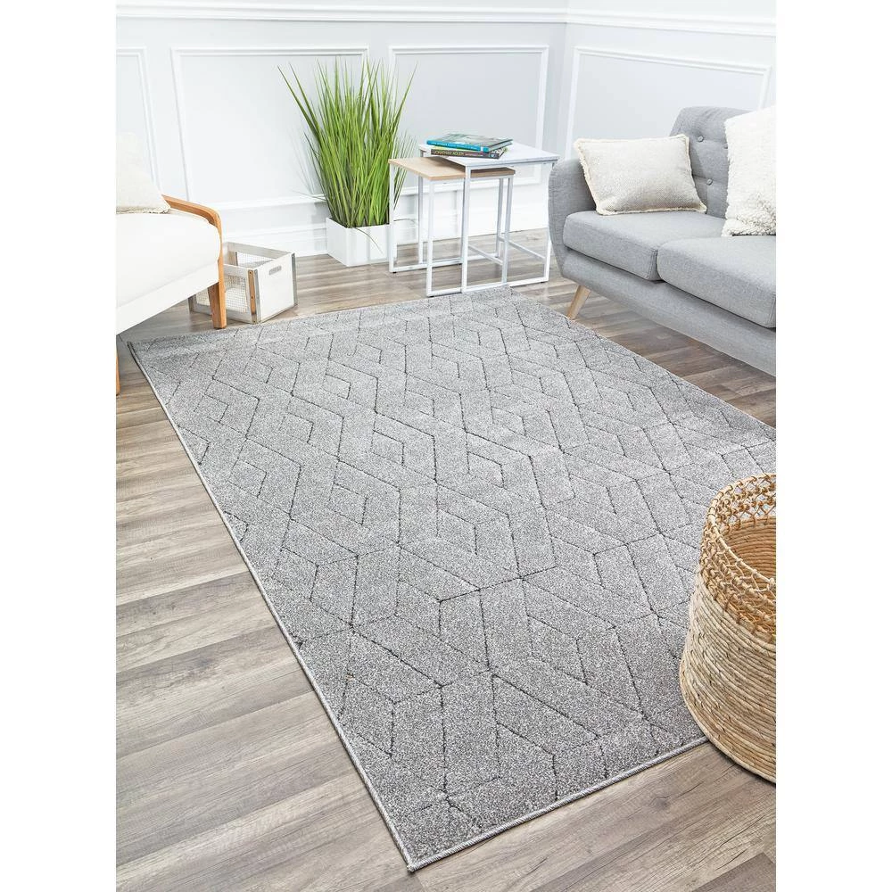 Cadence Basalt Gray 8 ft. x 10 ft. Area Rug by CosmoLiving by Cosmopolitan 4 Cadence Basalt Gray 8 ft. x 10 ft. Area Rug by CosmoLiving by Cosmopolitan - Image 2