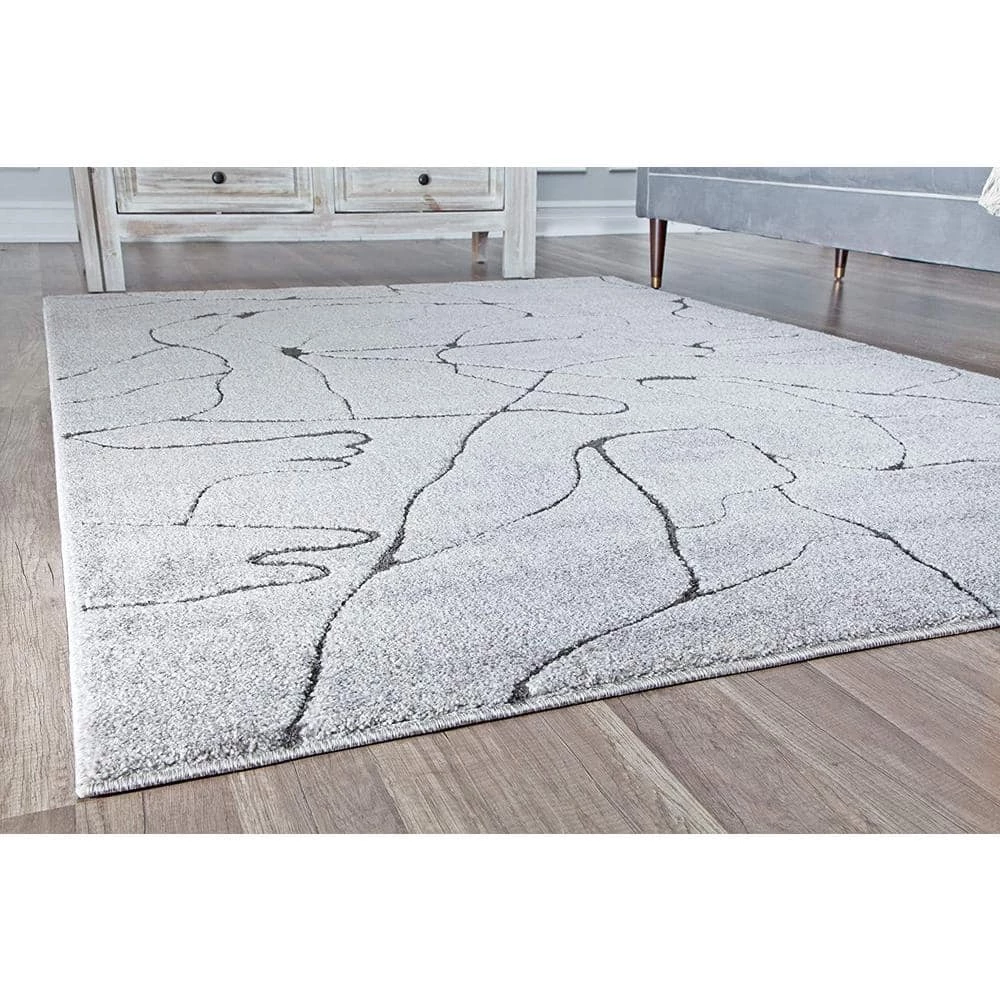 Cadence Granite Gray 5 ft. x 7 ft. Area Rug by CosmoLiving by Cosmopolitan 6 Cadence Granite Gray 5 ft. x 7 ft. Area Rug by CosmoLiving by Cosmopolitan - Image 4