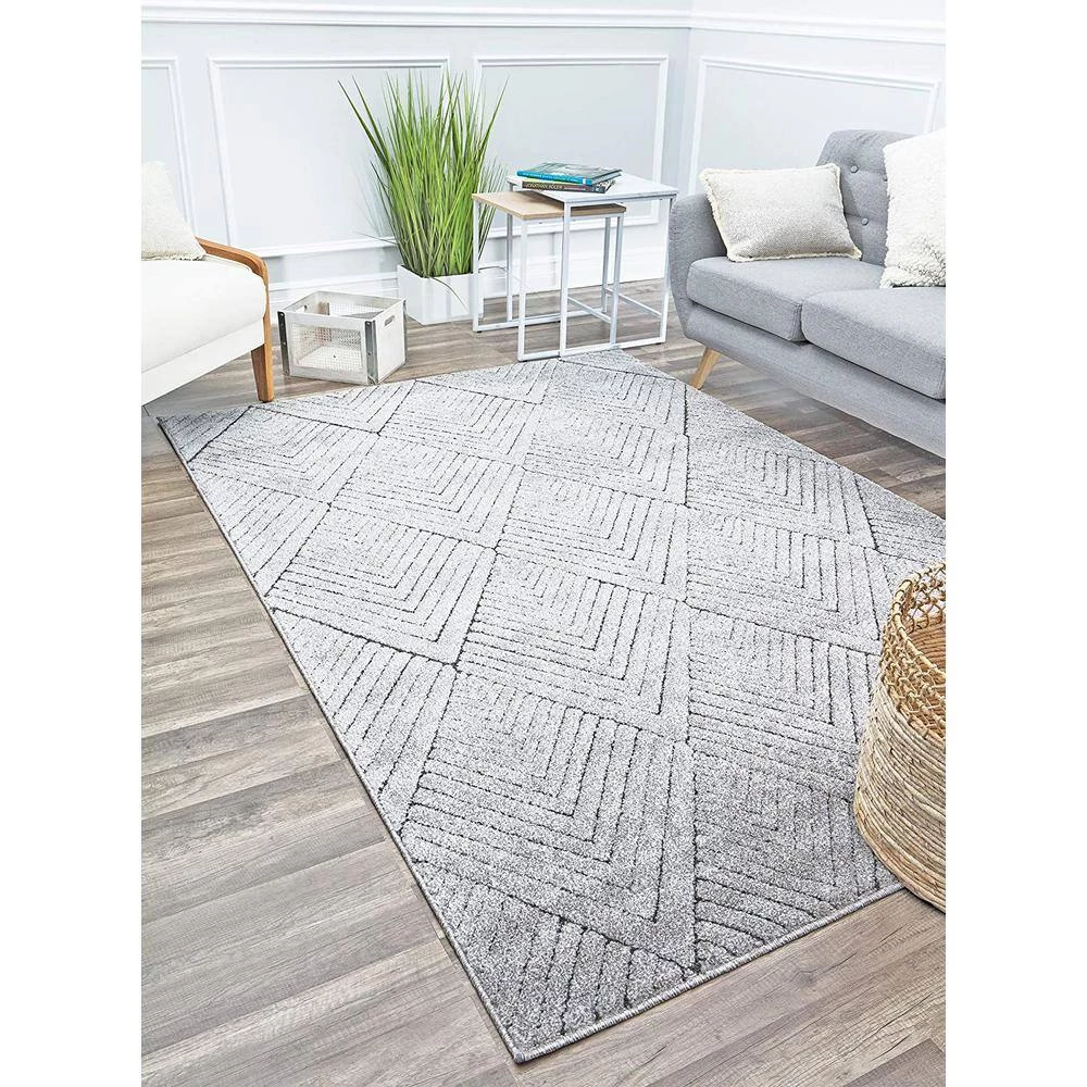 Cadence Soapstone Gray 5 ft. x 7 ft. Area Rug by CosmoLiving by Cosmopolitan 4 Cadence Soapstone Gray 5 ft. x 7 ft. Area Rug by CosmoLiving by Cosmopolitan - Image 2