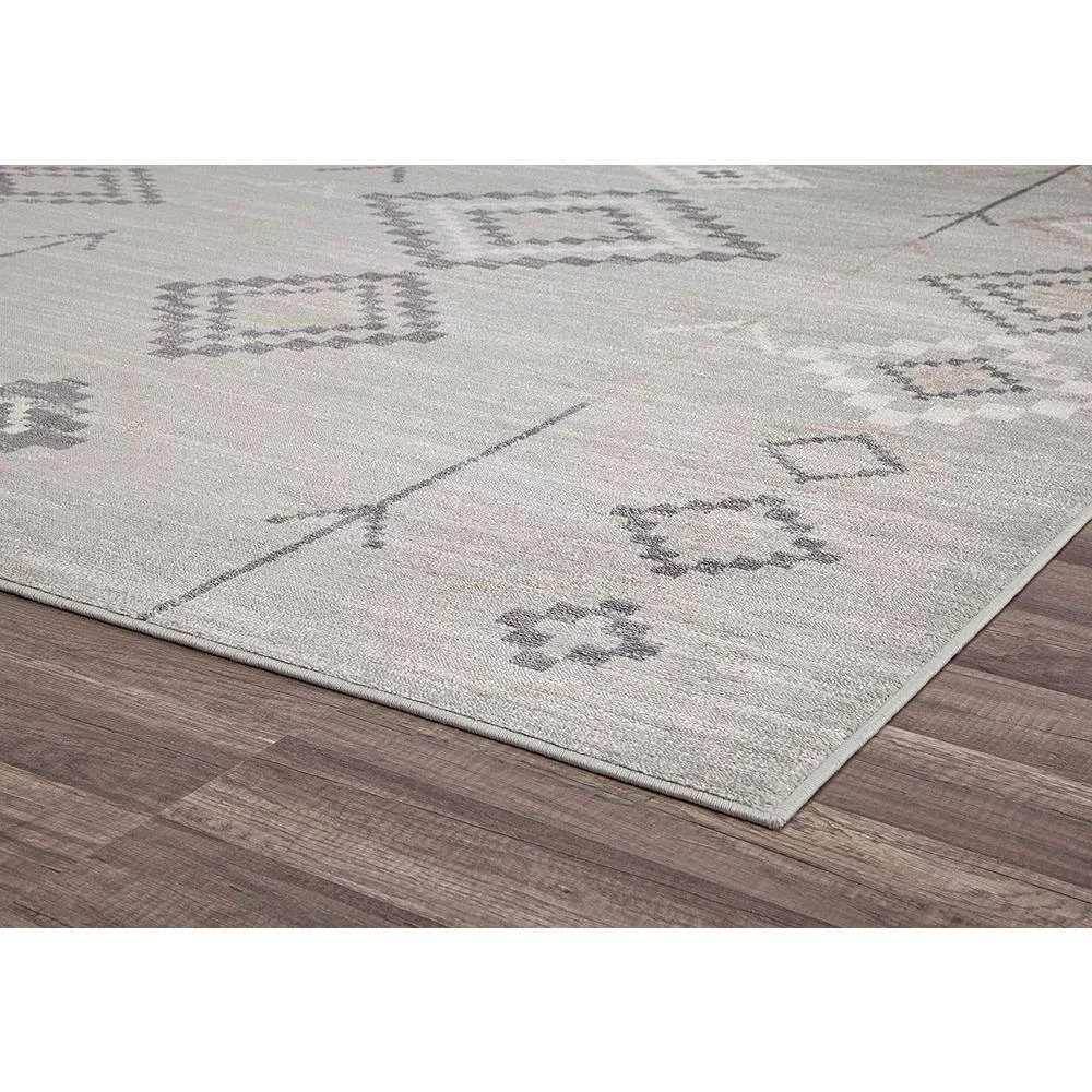 Soleil Native Fog Tribal Gray 8 ft. x 12 ft. Moroccan Area Rug by CosmoLiving by Cosmopolitan 8 Soleil Native Fog Tribal Gray 8 ft. x 12 ft. Moroccan Area Rug by CosmoLiving by Cosmopolitan - Image 6