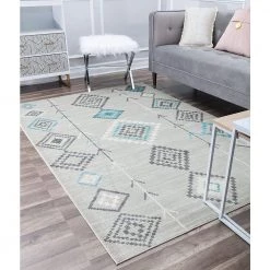 Soleil Native Turquoise Tribal Moroccan Gray 8 ft. x 12 ft. Area Rug by CosmoLiving by Cosmopolitan 12 Soleil Native Turquoise Tribal Moroccan Gray 8 ft. x 12 ft. Area Rug by CosmoLiving by Cosmopolitan -HOMELEGEND Sales gray cosmoliving by cosmopolitan area rugs ra30458 4f 1000
