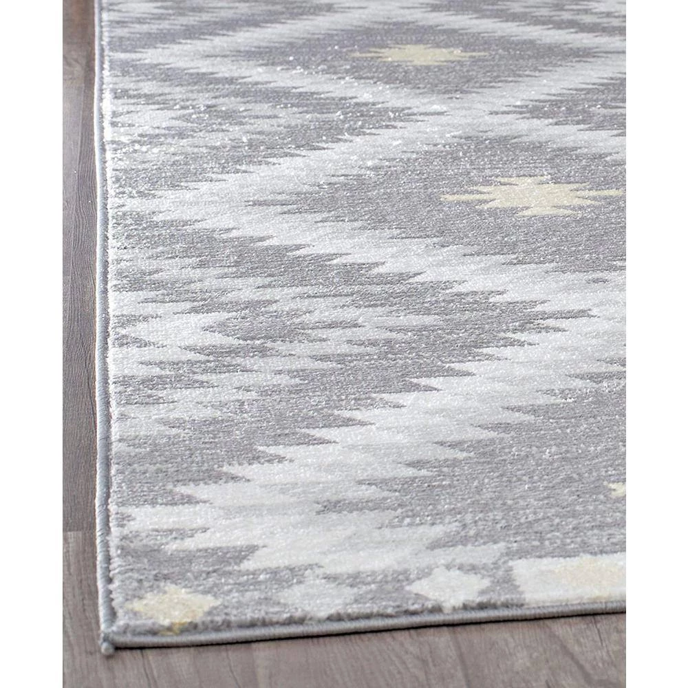 Soleil Kilim Gray 8 ft. x 12 ft. Tribal Moroccan Area Rug by CosmoLiving by Cosmopolitan 6 Soleil Kilim Gray 8 ft. x 12 ft. Tribal Moroccan Area Rug by CosmoLiving by Cosmopolitan - Image 4