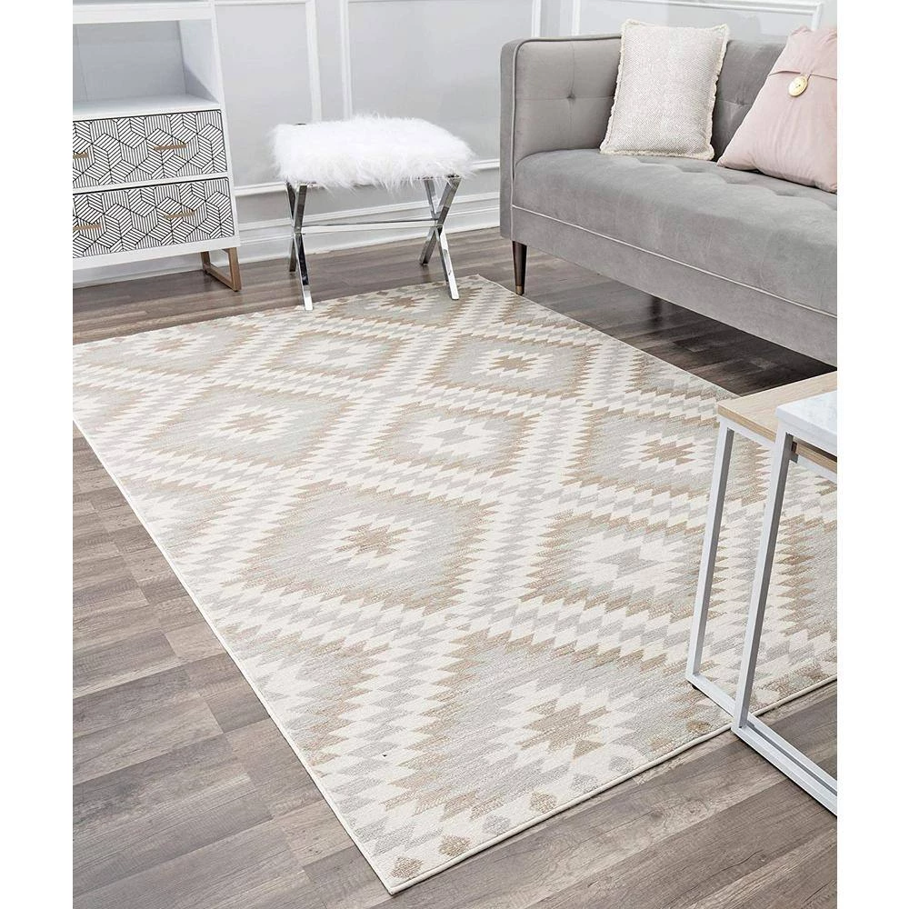 Soleil Sea Breeze Tribal Moroccan Gray 8 ft. x 12 ft. Area Rug by CosmoLiving by Cosmopolitan 7 Soleil Sea Breeze Tribal Moroccan Gray 8 ft. x 12 ft. Area Rug by CosmoLiving by Cosmopolitan - Image 5