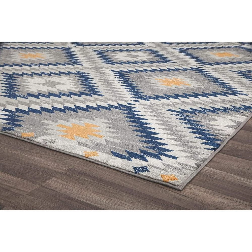 Soleil Sunset Tribal Gray 8 ft. x 12 ft. Moroccan Area Rug by CosmoLiving by Cosmopolitan 8 Soleil Sunset Tribal Gray 8 ft. x 12 ft. Moroccan Area Rug by CosmoLiving by Cosmopolitan - Image 6