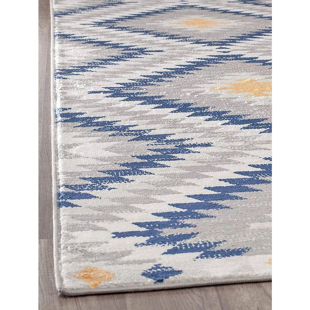 Soleil Sunset Tribal Gray 8 ft. x 12 ft. Moroccan Area Rug by CosmoLiving by Cosmopolitan 6 Soleil Sunset Tribal Gray 8 ft. x 12 ft. Moroccan Area Rug by CosmoLiving by Cosmopolitan - Image 4