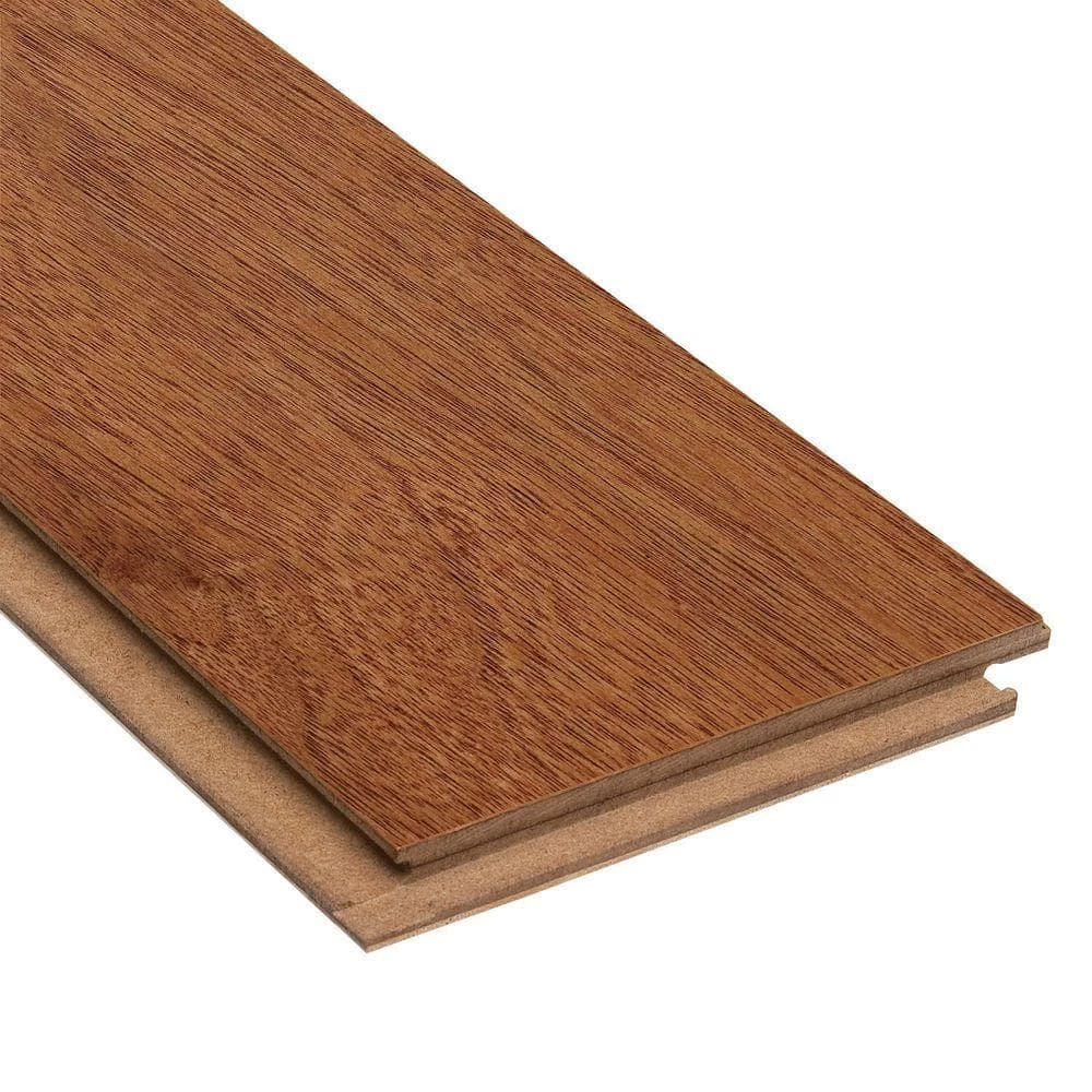 Hand Scraped Fremont Walnut 3/8 in. T x 5 in. W x Varying Length Click Lock Hardwood Flooring (26.25 sq. ft. / case) by HOMELEGEND 5 Hand Scraped Fremont Walnut 3/8 in. T x 5 in. W x Varying Length Click Lock Hardwood Flooring (26.25 sq. ft. / case) by HOMELEGEND - Image 3