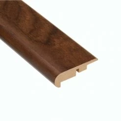 High Gloss Monterrey Walnut 7/16 in. Thick x 2-1/4 in. Wide x 94 in. Length Laminate Stair Nose Molding by HOMELEGEND