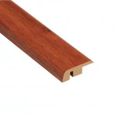 High Gloss Santos Mahogany 1/2 in. Thick x 1-1/4 in. Wide x 94 in. Length Laminate Carpet Reducer Molding by HOMELEGEND