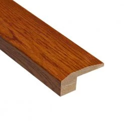 High Gloss Oak Gunstock 1/2 in. Thick x 2-1/8 in. Wide x 78 in. Length Carpet Reducer Molding by HOMELEGEND