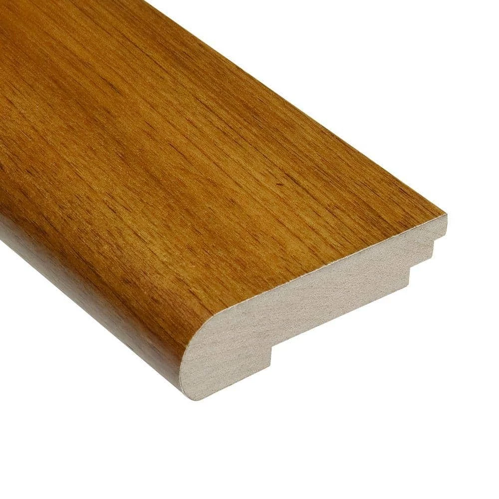 Teak Natural 3/8 in. Thick x 3-1/2 in. Wide x 78 in. Length Stair Nose Molding by HOMELEGEND 3 Teak Natural 3/8 in. Thick x 3-1/2 in. Wide x 78 in. Length Stair Nose Molding by HOMELEGEND