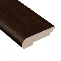 Jatoba Walnut Graphite 1/2 in. Thick x 3-1/2 in. Wide x 78 in. Length Stair Nose Molding by HOMELEGEND