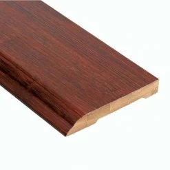Horizontal Chestnut 1/2 in. Thick x 3-1/2 in. Wide x 94 in. Length Bamboo Wall Base Molding by HOMELEGEND