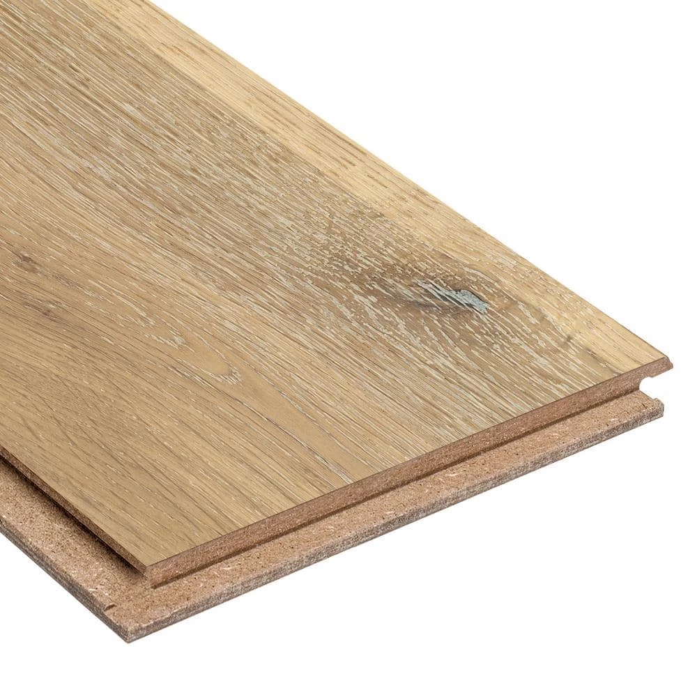 Wire Brushed White Oak 3/8 in. Thick x 7-1/2 in. Wide x Varying Length Click Lock Hardwood Flooring (30.92 sq. ft./case) by HOMELEGEND 5 Wire Brushed White Oak 3/8 in. Thick x 7-1/2 in. Wide x Varying Length Click Lock Hardwood Flooring (30.92 sq. ft./case) by HOMELEGEND - Image 3
