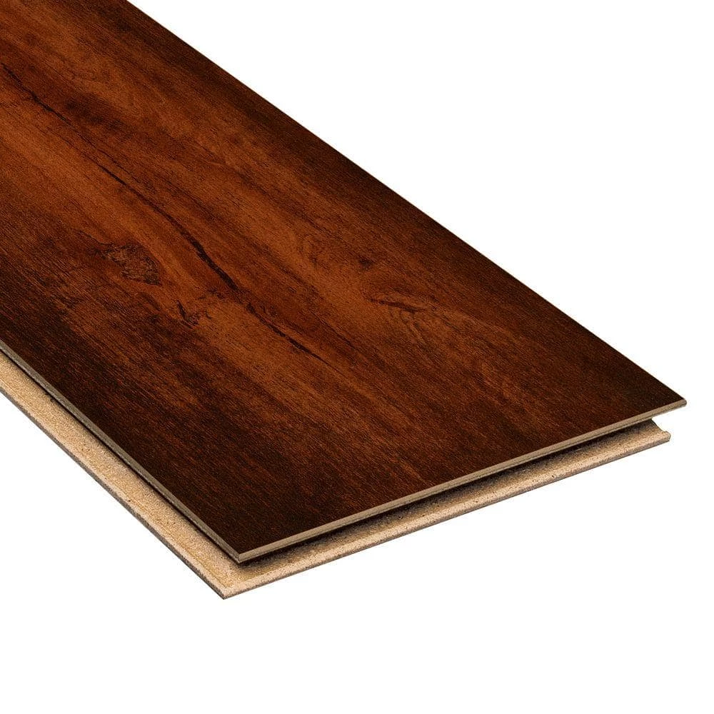 High Gloss Distressed Maple Sevilla 8 mm Thick x 5-5/8 in. W x 47-7/8 in. L Laminate Flooring (18.7 sq. ft./case) by HOMELEGEND 4 High Gloss Distressed Maple Sevilla 8 mm Thick x 5-5/8 in. W x 47-7/8 in. L Laminate Flooring (18.7 sq. ft./case) by HOMELEGEND - Image 3