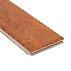 Hand Scraped Oak Gunstock 1/2 in. T x 4-3/4 in. W x Varying Length Engineered Hardwood Flooring(24.94 sq. ft. / case) by HOMELEGEND -HOMELEGEND Sales medium brown homelegend engineered hardwood hl16p a0 1000