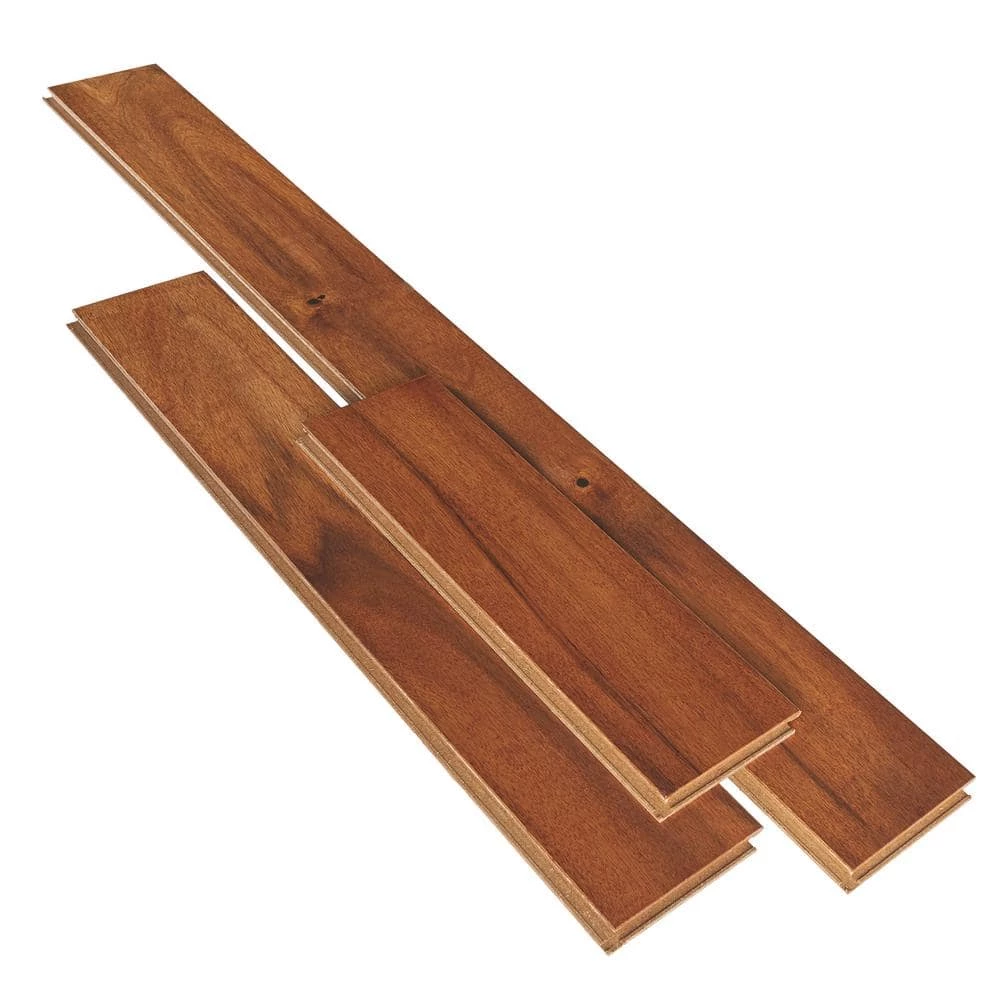 Distressed Bronze Acacia 3/8 in. Tx5 in. W x Varying L Click Lock Exotic Engineered Hardwood Flooring(26.25 sq.ft./case) by HOMELEGEND 5 Distressed Bronze Acacia 3/8 in. Tx5 in. W x Varying L Click Lock Exotic Engineered Hardwood Flooring(26.25 sq.ft./case) by HOMELEGEND - Image 3