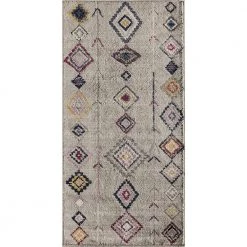 Bodrum Native Grey Multi 2 ft. x 6 ft. Area Rug by CosmoLiving by Cosmopolitan