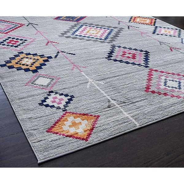 Bodrum Native Grey Multi 2 ft. x 6 ft. Area Rug by CosmoLiving by Cosmopolitan 6 Bodrum Native Grey Multi 2 ft. x 6 ft. Area Rug by CosmoLiving by Cosmopolitan - Image 4