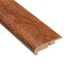 High Gloss Natural Mahogany 7/16 in. Thick x 2-1/4 in. Wide x 94 in. Length Laminate Stair Nose Molding by HOMELEGEND