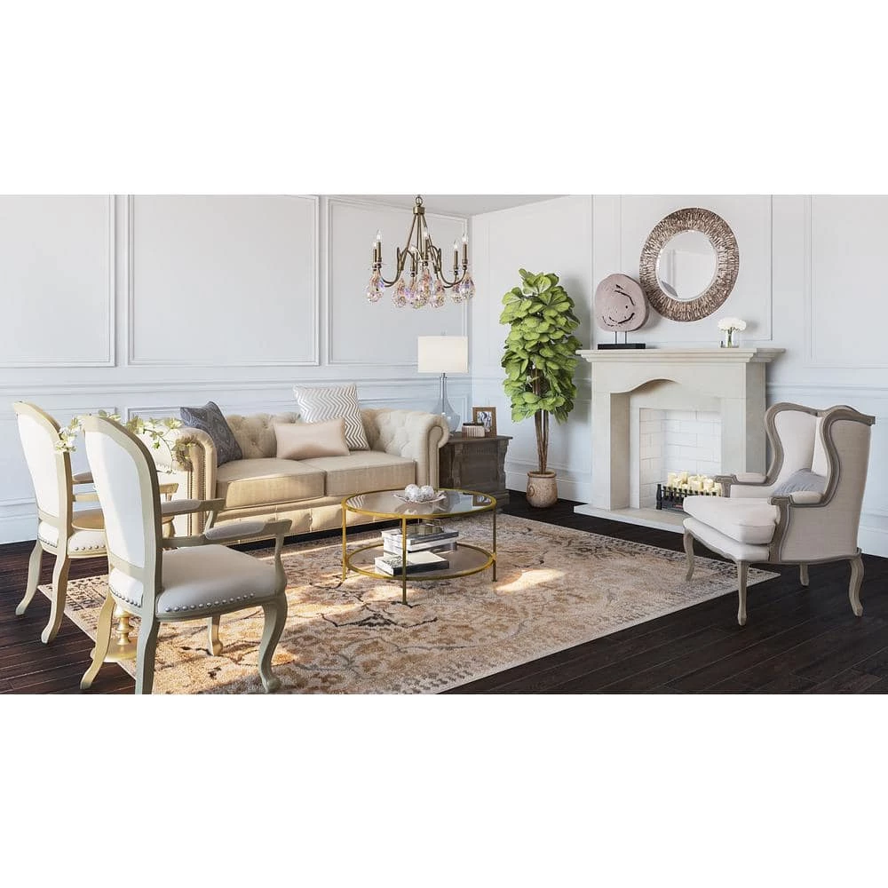 Wire Brushed Oak Coffee 3/8 in. Thick x 5 in. Wide x Varying Length Click Lock Hardwood Flooring (19.69 sq. ft. / case) by HOMELEGEND 5 Wire Brushed Oak Coffee 3/8 in. Thick x 5 in. Wide x Varying Length Click Lock Hardwood Flooring (19.69 sq. ft. / case) by HOMELEGEND - Image 3