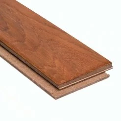 Hand Scraped Oak Gunstock 3/8 in. T x 4-3/4 in. W x Varying Length Click Lock Hardwood Flooring (24.94 sq. ft. / case) by HOMELEGEND -HOMELEGEND Sales oak gunstock homelegend engineered hardwood hl16h 31 1000