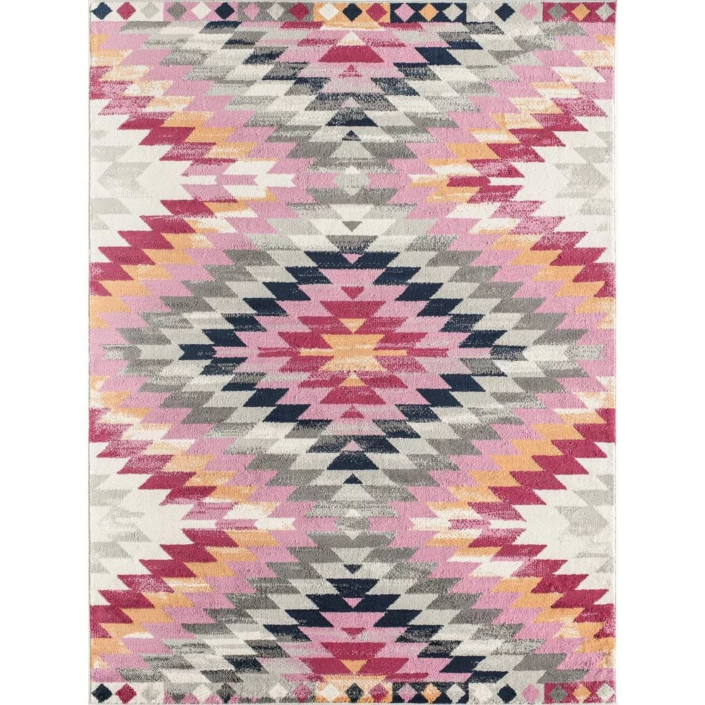 Blume Paola Pink 5 ft. x 7 ft. Area Rug by CosmoLiving by Cosmopolitan 3 Blume Paola Pink 5 ft. x 7 ft. Area Rug by CosmoLiving by Cosmopolitan