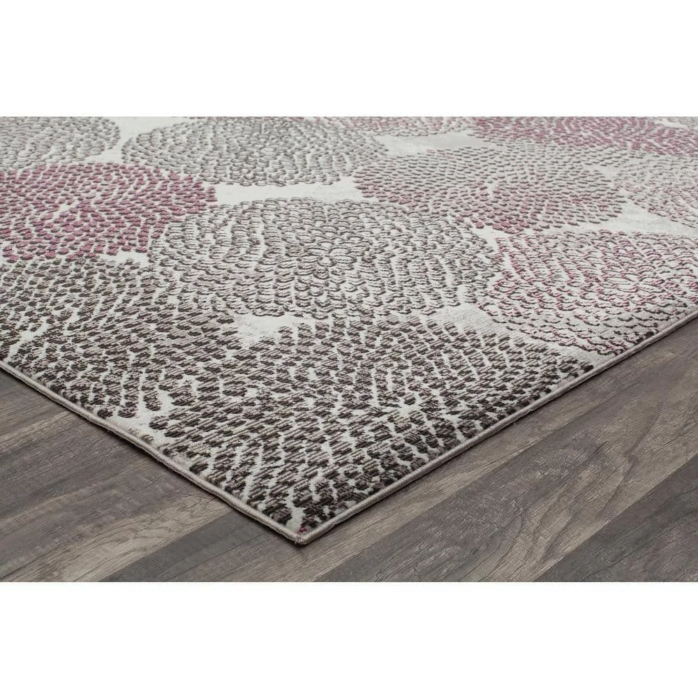 Celine Bloom Pink 5 ft. x 7 ft. Area Rug by CosmoLiving by Cosmopolitan 5 Celine Bloom Pink 5 ft. x 7 ft. Area Rug by CosmoLiving by Cosmopolitan - Image 3