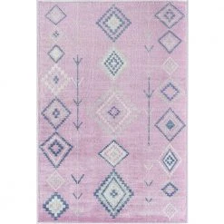 Soleil Native Pink Tribal Moroccan Pink 8 ft. x 12 ft. Area Rug by CosmoLiving by Cosmopolitan