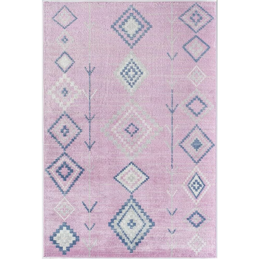 Soleil Native Pink Tribal Moroccan Pink 8 ft. x 12 ft. Area Rug by CosmoLiving by Cosmopolitan 3 Soleil Native Pink Tribal Moroccan Pink 8 ft. x 12 ft. Area Rug by CosmoLiving by Cosmopolitan