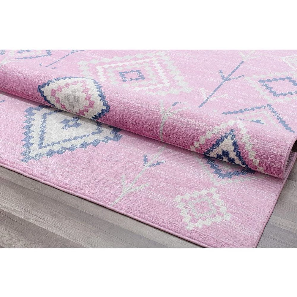 Soleil Native Pink Tribal Moroccan Pink 8 ft. x 12 ft. Area Rug by CosmoLiving by Cosmopolitan 5 Soleil Native Pink Tribal Moroccan Pink 8 ft. x 12 ft. Area Rug by CosmoLiving by Cosmopolitan - Image 3