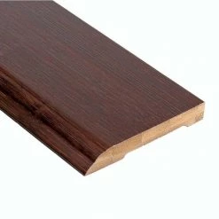 Horizontal Walnut 1/2 in. Thick x 3-3/8 in. Wide x 94 in. Length Bamboo Wall Base Molding by HOMELEGEND