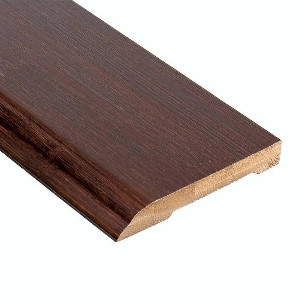 Horizontal Walnut 1/2 in. Thick x 3-3/8 in. Wide x 94 in. Length Bamboo Wall Base Molding by HOMELEGEND 3 Horizontal Walnut 1/2 in. Thick x 3-3/8 in. Wide x 94 in. Length Bamboo Wall Base Molding by HOMELEGEND
