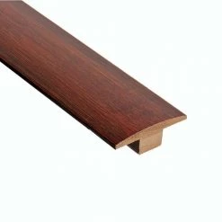 Horizontal Chestnut 3/8 in. Thick x 2 in. Wide x 78 in. Length Bamboo T-Molding by HOMELEGEND