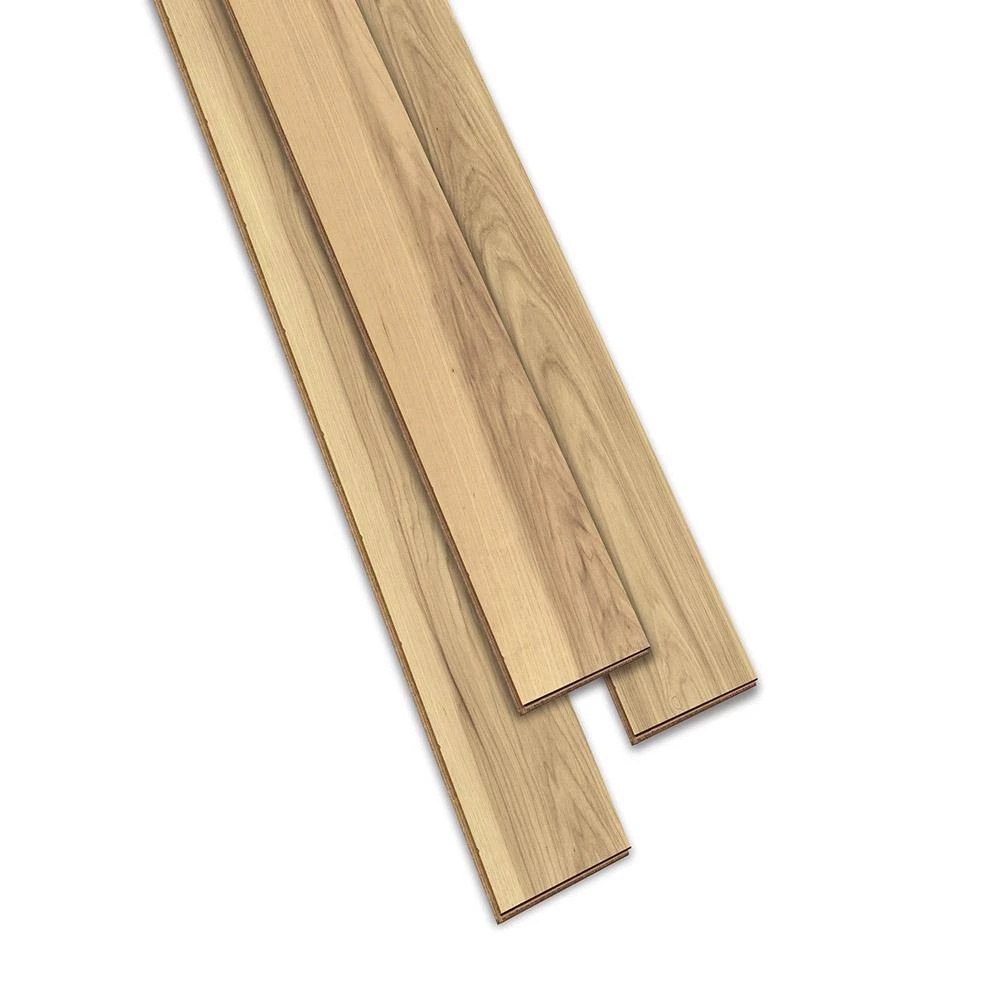 Refined Hickory 3/8 in. T x 6-1/2 in. W x Varying Length Water Resistant Click Lock Hardwood Flooring (25.73 sq. ft.) by HOMELEGEND 6 Refined Hickory 3/8 in. T x 6-1/2 in. W x Varying Length Water Resistant Click Lock Hardwood Flooring (25.73 sq. ft.) by HOMELEGEND - Image 4