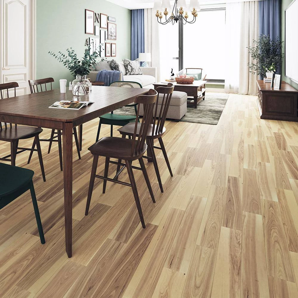 Refined Hickory 3/8 in. T x 6-1/2 in. W x Varying Length Water Resistant Click Lock Hardwood Flooring (25.73 sq. ft.) by HOMELEGEND 4 Refined Hickory 3/8 in. T x 6-1/2 in. W x Varying Length Water Resistant Click Lock Hardwood Flooring (25.73 sq. ft.) by HOMELEGEND - Image 2