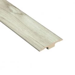 Hickory Sand 1/4 in. Thick x 1-3/8 in. Wide x 94-1/2 in. Length Vinyl T-Molding by HOMELEGEND