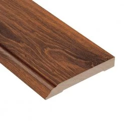 Santa Cruz Walnut 1/2 in. Thick x 3-13/16 in. Wide x 94 in. Length Laminate Wall Base Molding by HOMELEGEND