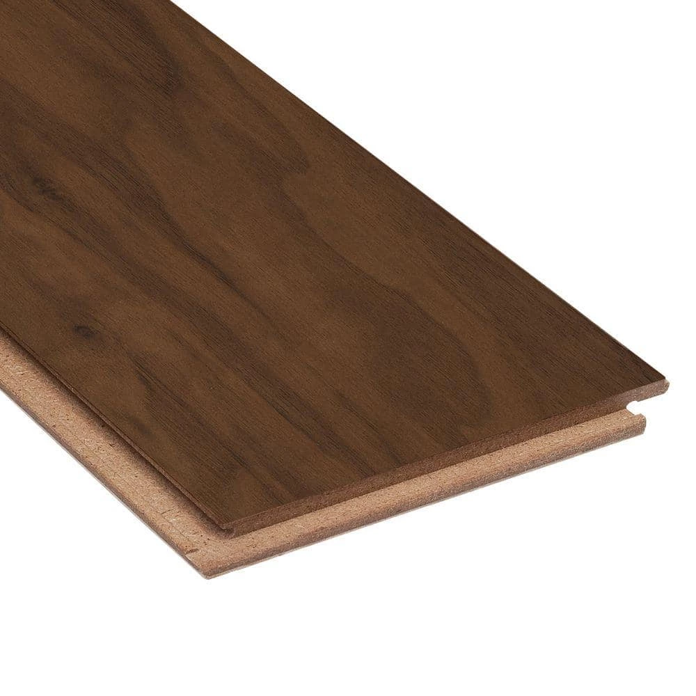 Matte American Walnut 3/8 in. T x 5 in. W x Varying Length Click Lock Hardwood Flooring (26.25 sq. ft. / case) by HOMELEGEND 5 Matte American Walnut 3/8 in. T x 5 in. W x Varying Length Click Lock Hardwood Flooring (26.25 sq. ft. / case) by HOMELEGEND - Image 3