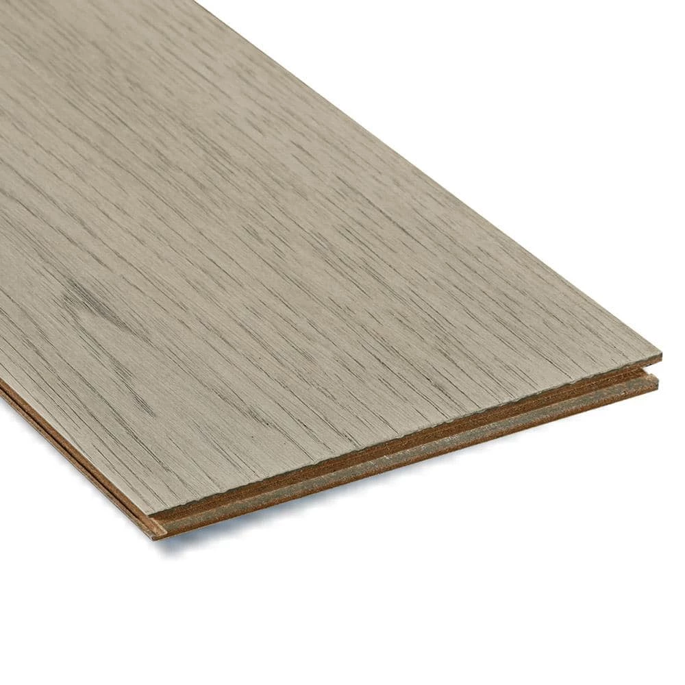 Snow Hickory 3/8 in. T x 6-1/2 in. W x Varying Length Water Resistant Click Lock Hardwood Flooring (25.73 sq. ft.) by HOMELEGEND 7 Snow Hickory 3/8 in. T x 6-1/2 in. W x Varying Length Water Resistant Click Lock Hardwood Flooring (25.73 sq. ft.) by HOMELEGEND - Image 5
