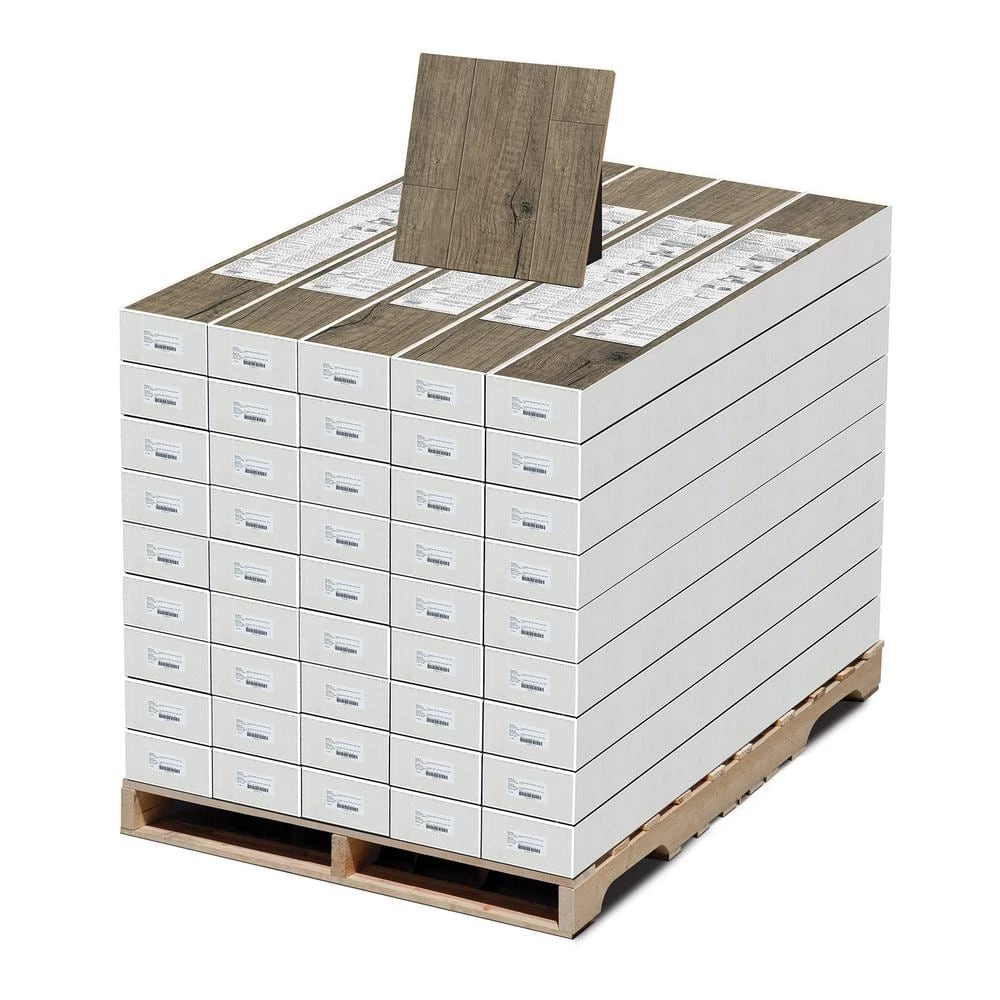 Textured Oak Carolina 12 mm Thick x 6.34 in. Wide x 47.72 in. Length Laminate Flooring (756 sq. ft. / pallet) by HOMELEGEND 5 Textured Oak Carolina 12 mm Thick x 6.34 in. Wide x 47.72 in. Length Laminate Flooring (756 sq. ft. / pallet) by HOMELEGEND - Image 3