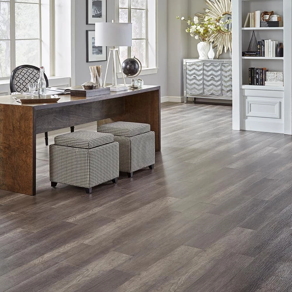 Textured Oak Carolina 12 mm Thick x 6.34 in. Wide x 47.72 in. Length Laminate Flooring (756 sq. ft. / pallet) by HOMELEGEND 4 Textured Oak Carolina 12 mm Thick x 6.34 in. Wide x 47.72 in. Length Laminate Flooring (756 sq. ft. / pallet) by HOMELEGEND - Image 2