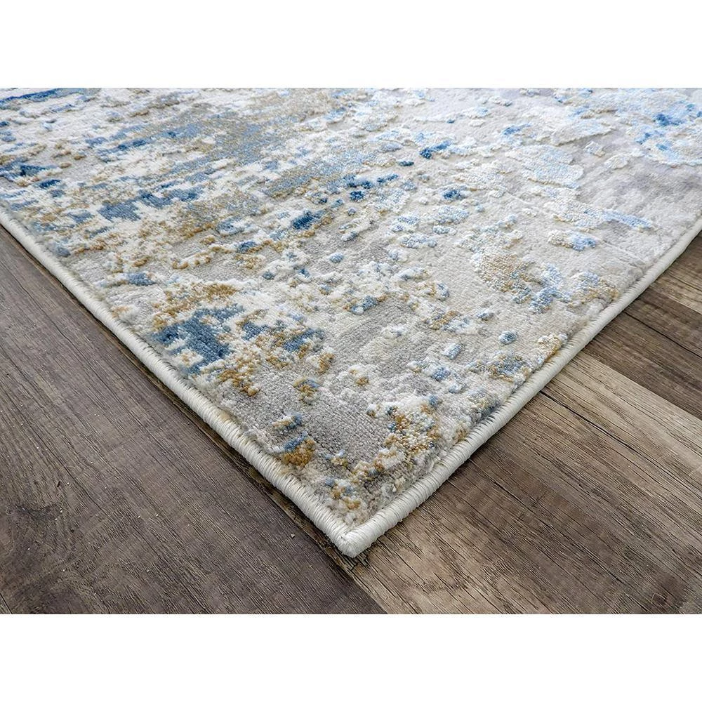 Auden Gold Foil White 5 ft. x 7 ft. Area Rug by CosmoLiving by Cosmopolitan 5 Auden Gold Foil White 5 ft. x 7 ft. Area Rug by CosmoLiving by Cosmopolitan - Image 3