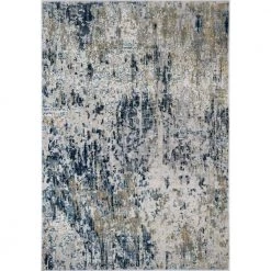 Auden Gold Foil White 5 ft. x 7 ft. Area Rug by CosmoLiving by Cosmopolitan