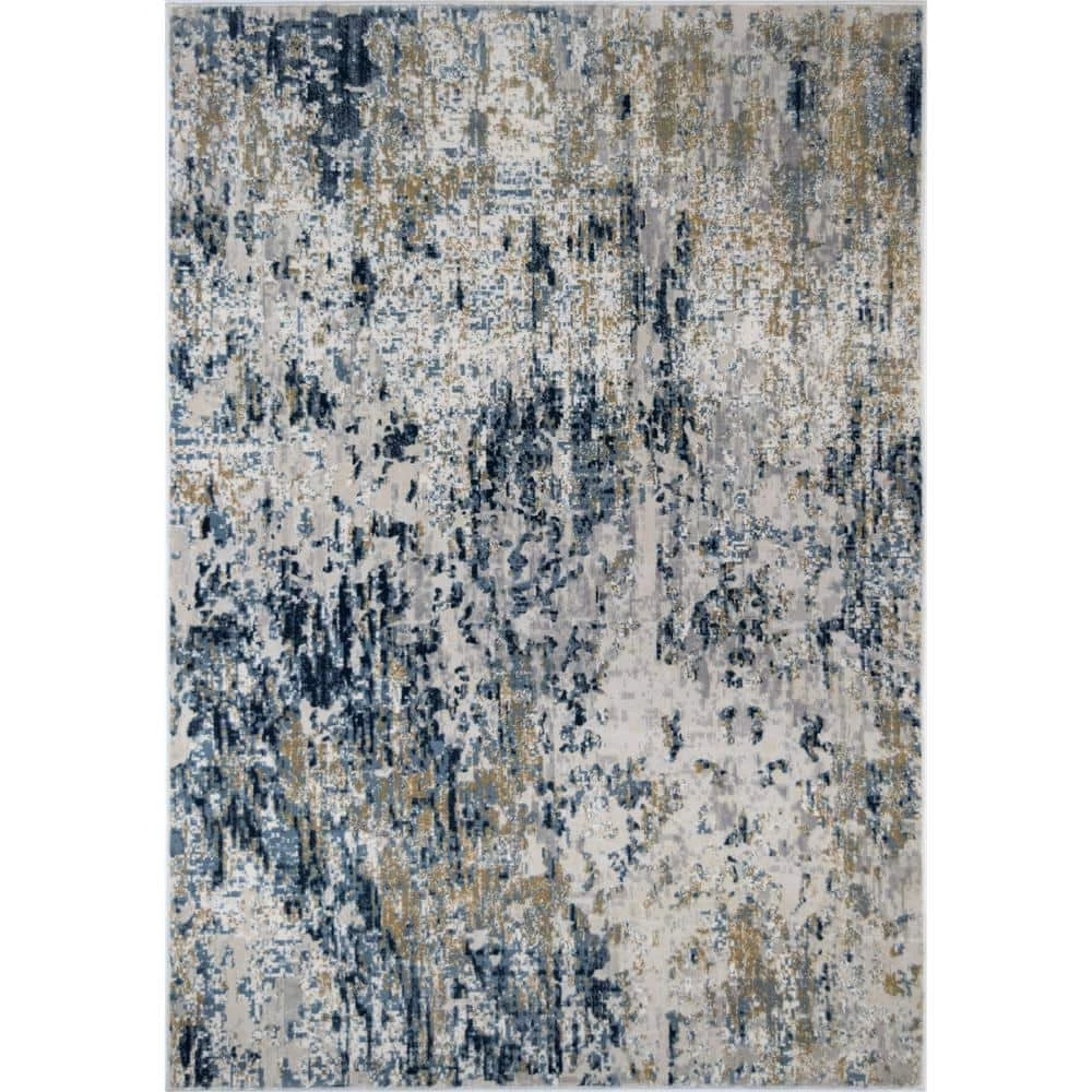 Auden Gold Foil White 5 ft. x 7 ft. Area Rug by CosmoLiving by Cosmopolitan 3 Auden Gold Foil White 5 ft. x 7 ft. Area Rug by CosmoLiving by Cosmopolitan