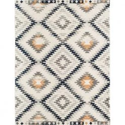 Bodrum Soleil Kilim White Tribal 8 ft. x 12 ft. Area Rug by CosmoLiving by Cosmopolitan