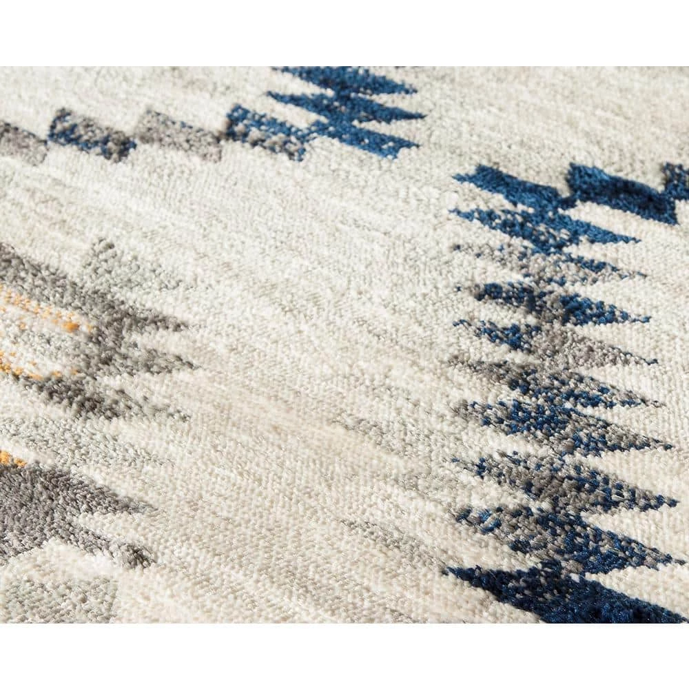 Bodrum Soleil Kilim White Tribal 8 ft. x 12 ft. Area Rug by CosmoLiving by Cosmopolitan 6 Bodrum Soleil Kilim White Tribal 8 ft. x 12 ft. Area Rug by CosmoLiving by Cosmopolitan - Image 4